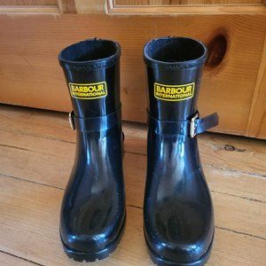 Barbour International Mugello Wellington Ladies Rubber Rain Boots UK 7 US 9